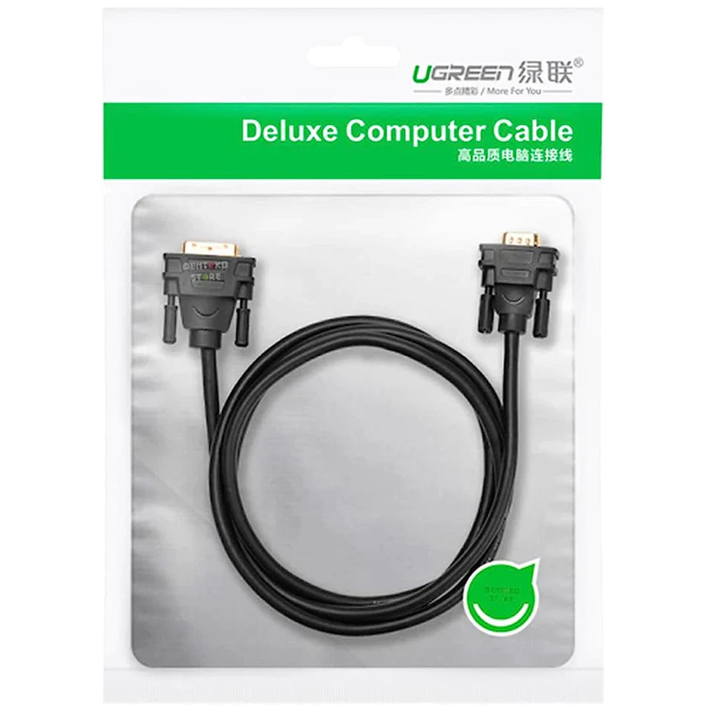 UGREEN DVI (24+1) Male to VGA Male Cable 1.5m - 30838