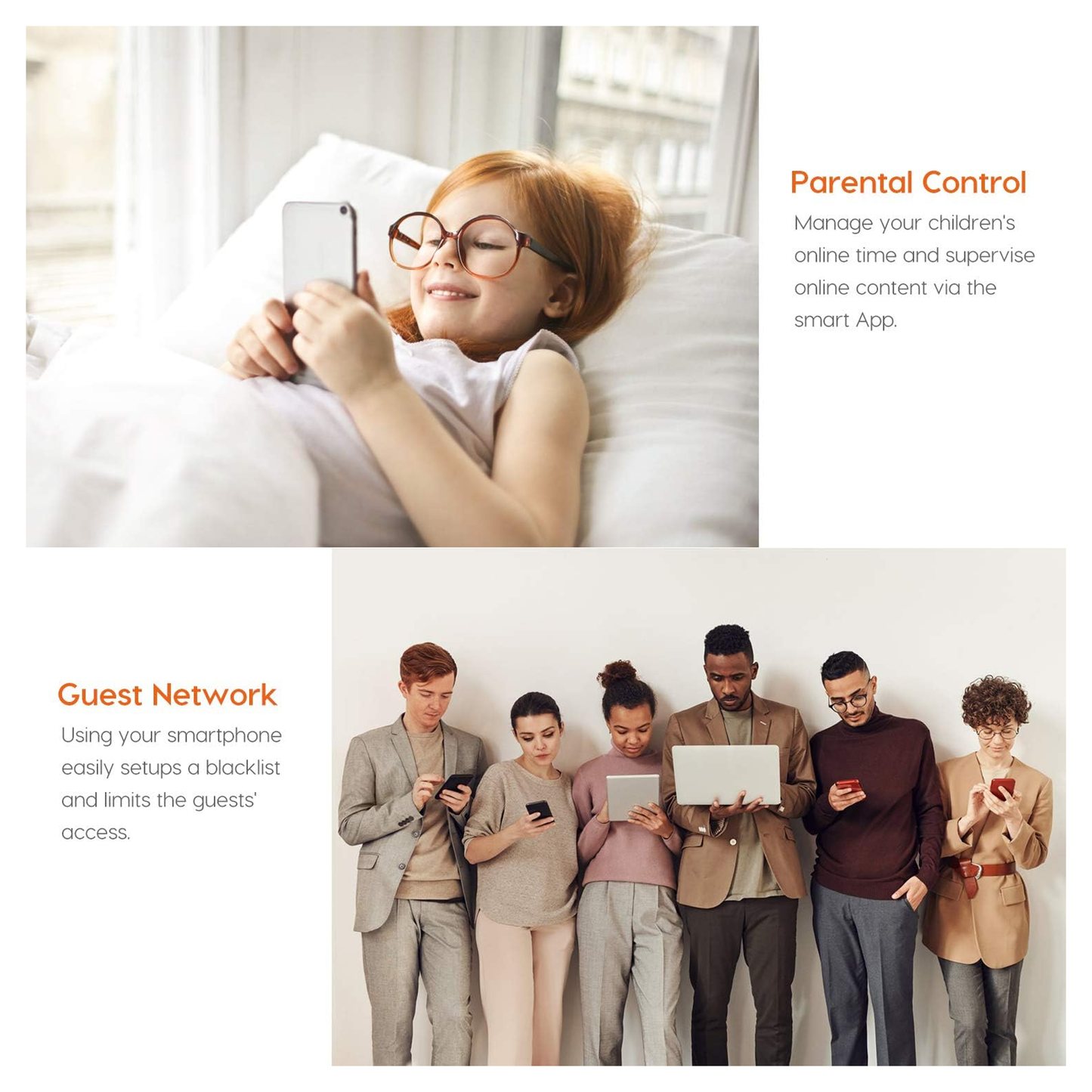 راوتر وايفاي من الجيل الخامس ثنائي التردد | Tenda.AC5.AC1200