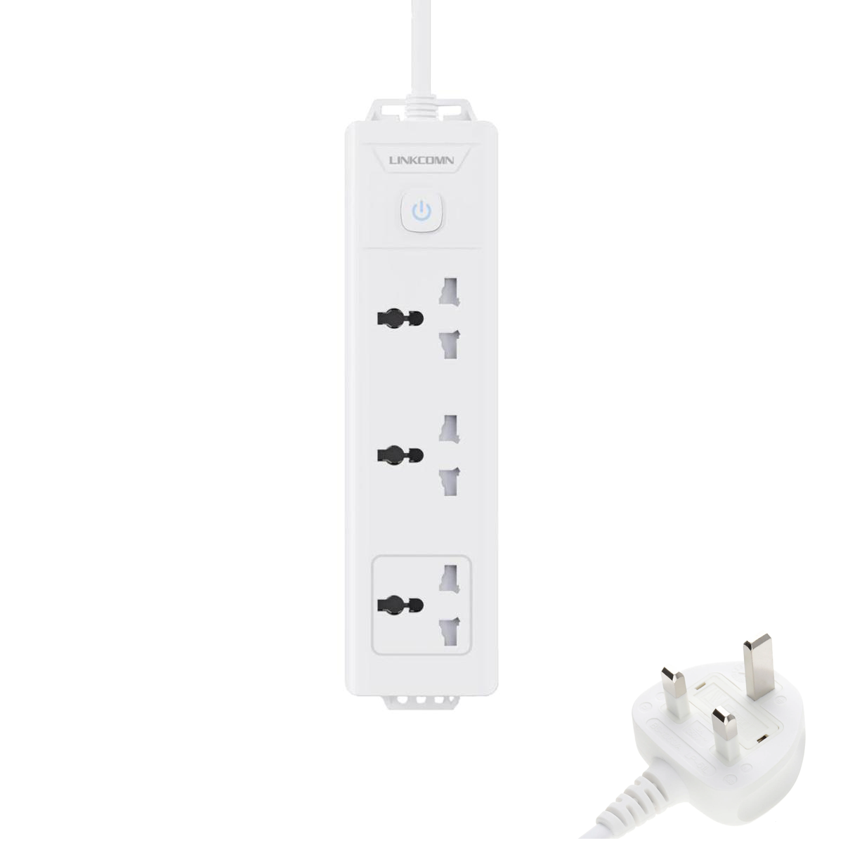 وصلة كهرباء لينكوم  3 مداخل ( خيارات متعددة بالطول وشكل الفيش و مداخل الشحن)