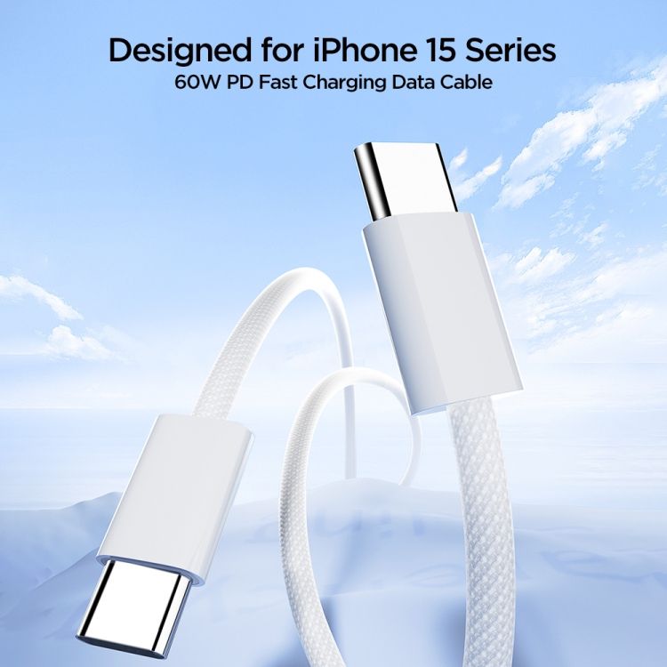 JOYROOM Braided 60W Fast Charging Data Cable Type-C to Type-C | A45
