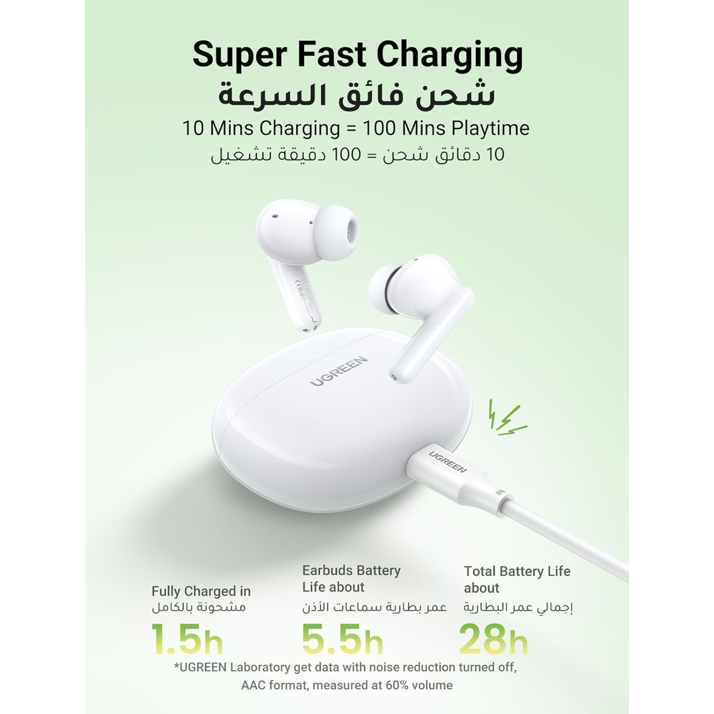 UGREEN HiTune P3 True Wireless Earbuds (WS207 - 45110)