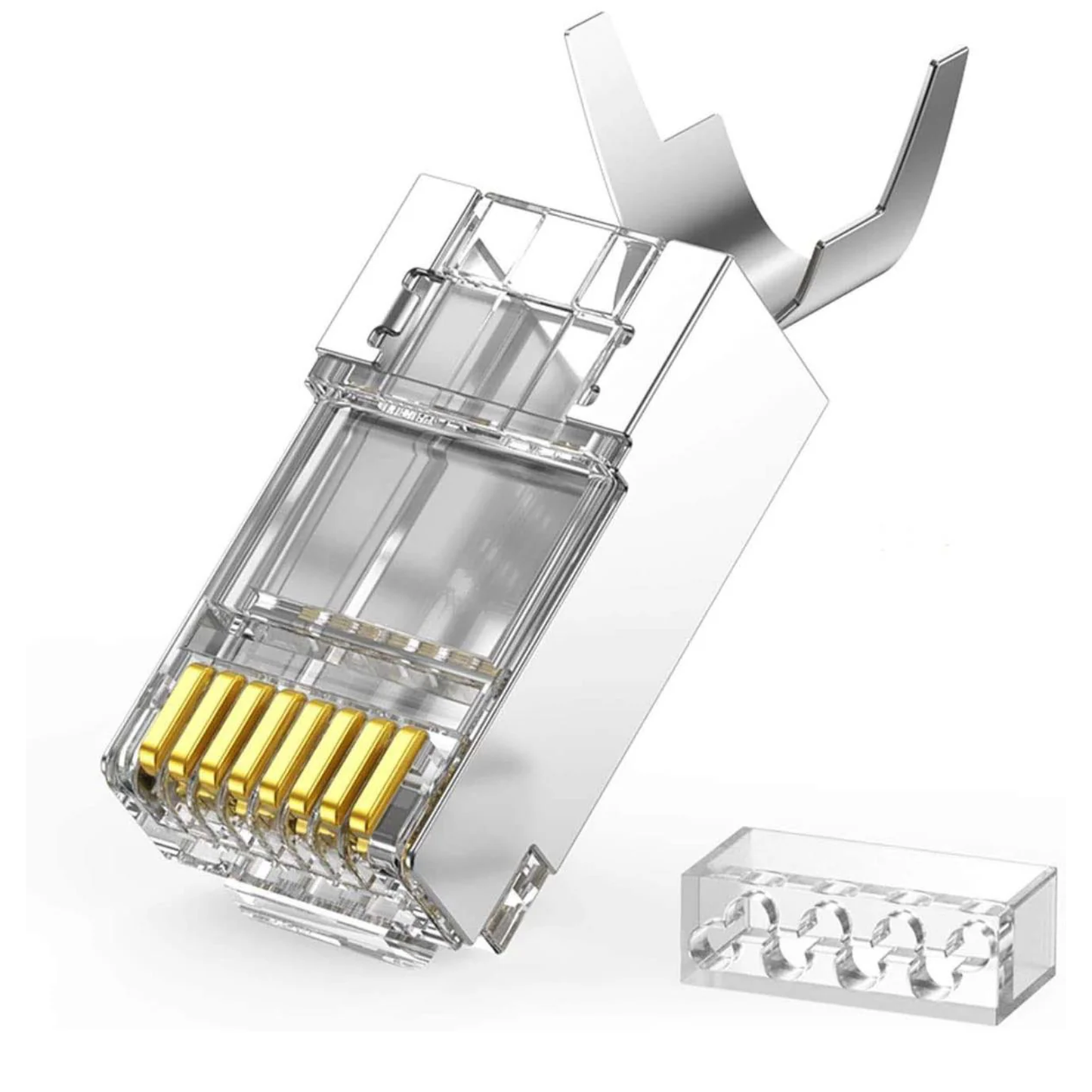 UGREEN Cat 7 Shielded Modular Plug Gold-plated 50U (10 pcs) - 50634