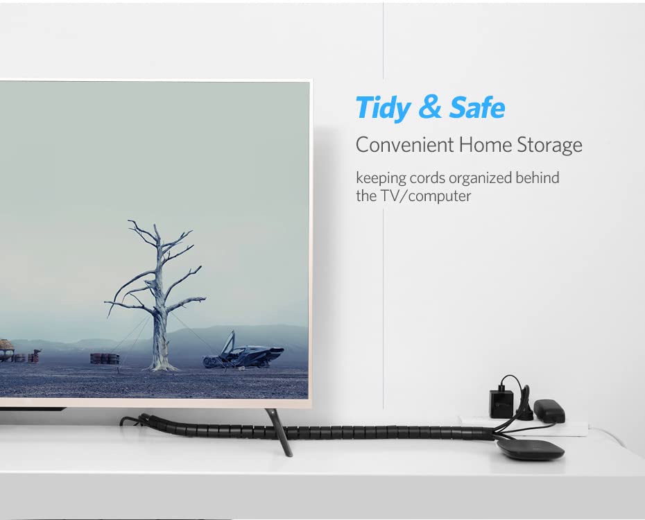 يوجرين منظم كوابل قطر 25 مم (أسود)|LP121