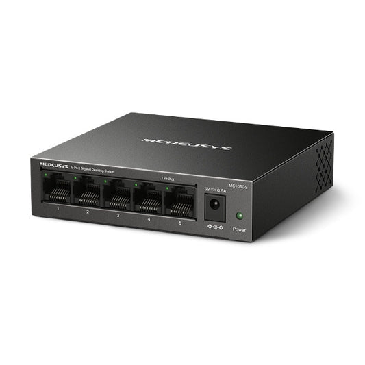 Mercusys MS105GS | 5-Port Gigabit Desktop Switch (Black)
