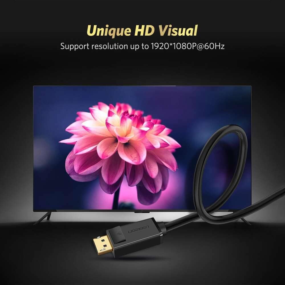 Ugreen DP Male to VGA Male Cable 1.5M / 10247