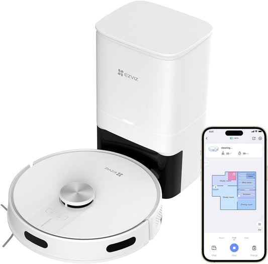 روبوت المكنسة الكهربائية يقوم بتفريغ ذاتي | ايزفيز | RE4Plus