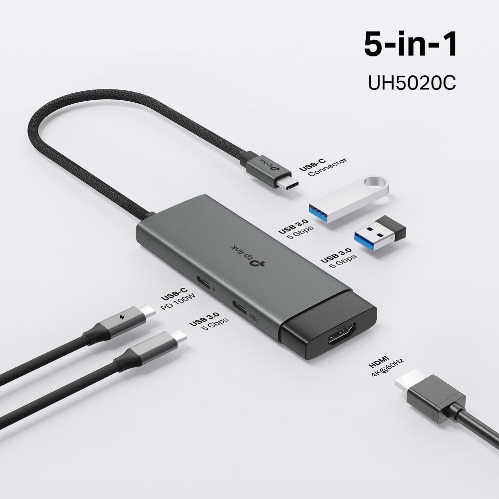 TP-Link UH5020C | USB Type-C 5 in 1 Hub