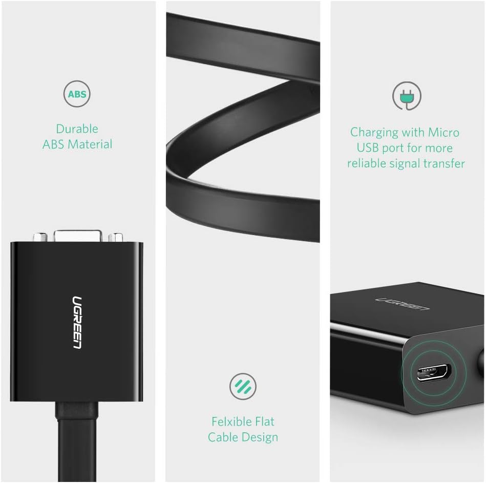 UGREEN DVI-D (24+1) Male to VGA Female Converter - 40259