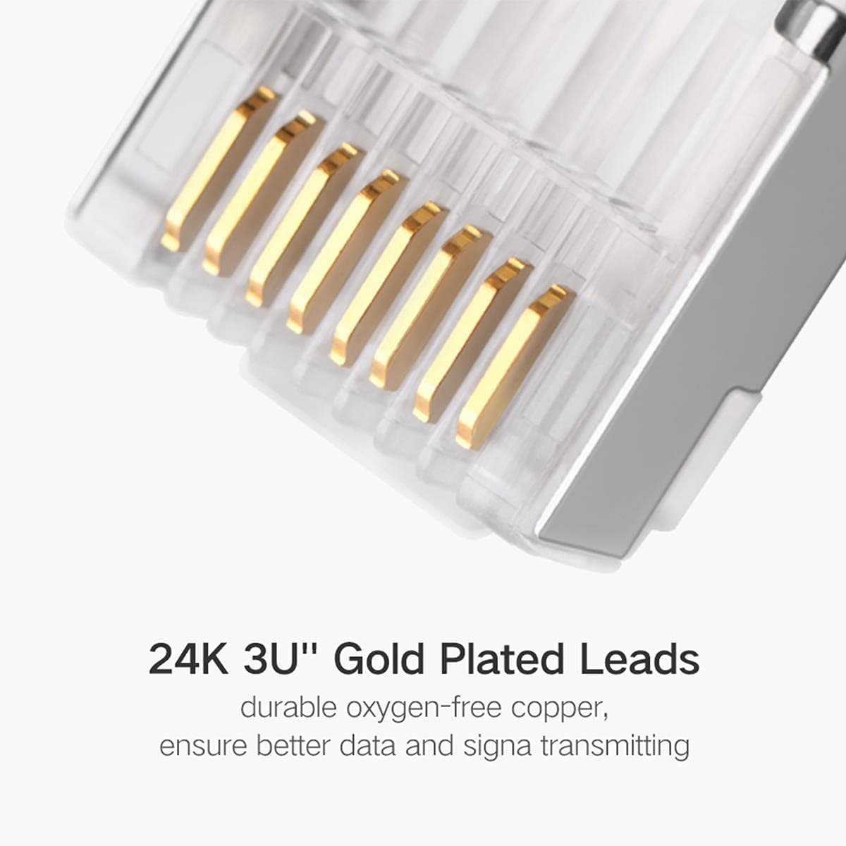 UGREEN Cat 6 Shielded Crystal Head (10Pack-50 Pack-100Pack) - NW111