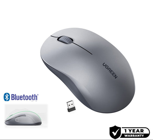 UGREEN Multimode WRLS Mouse 2.4GHZ Bluetooth (Black) / 65773