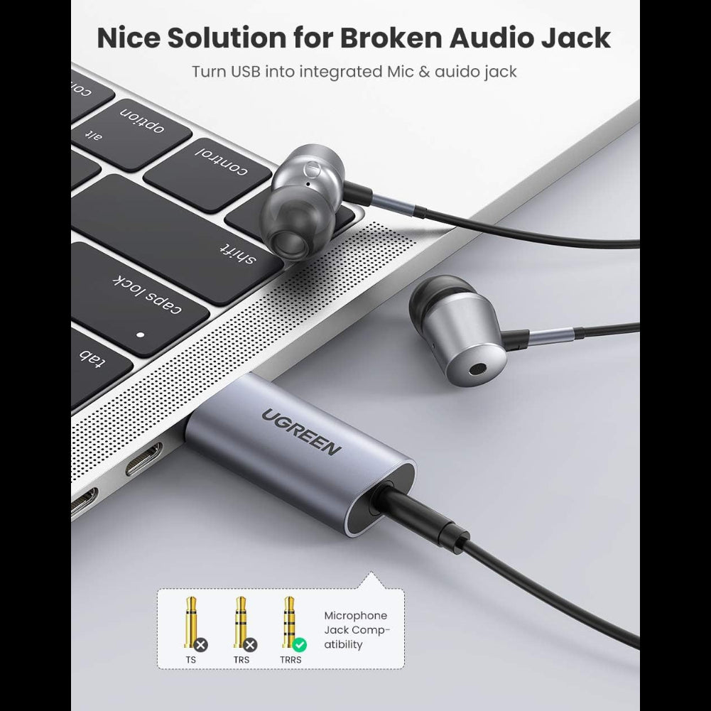 كرت صوت ستيريو خارجي USB من يوجرين / 80864