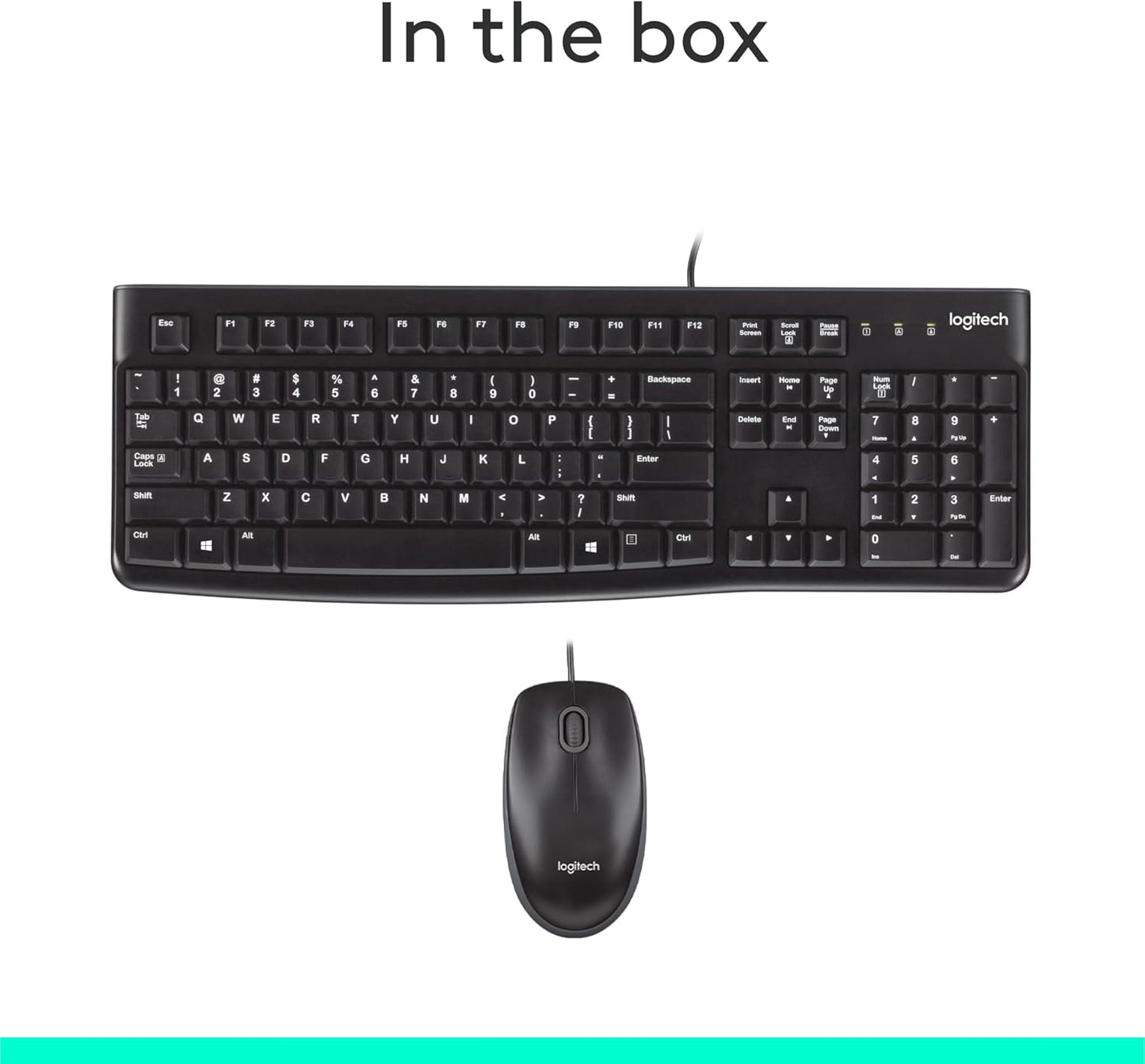 Logitech MK120 Wired Keyboard and Mouse Combo