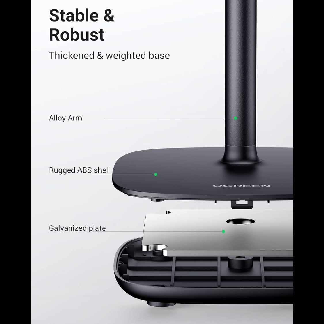UGREEN Multi-Angle Phone Desktop Stand (Black) / 60324