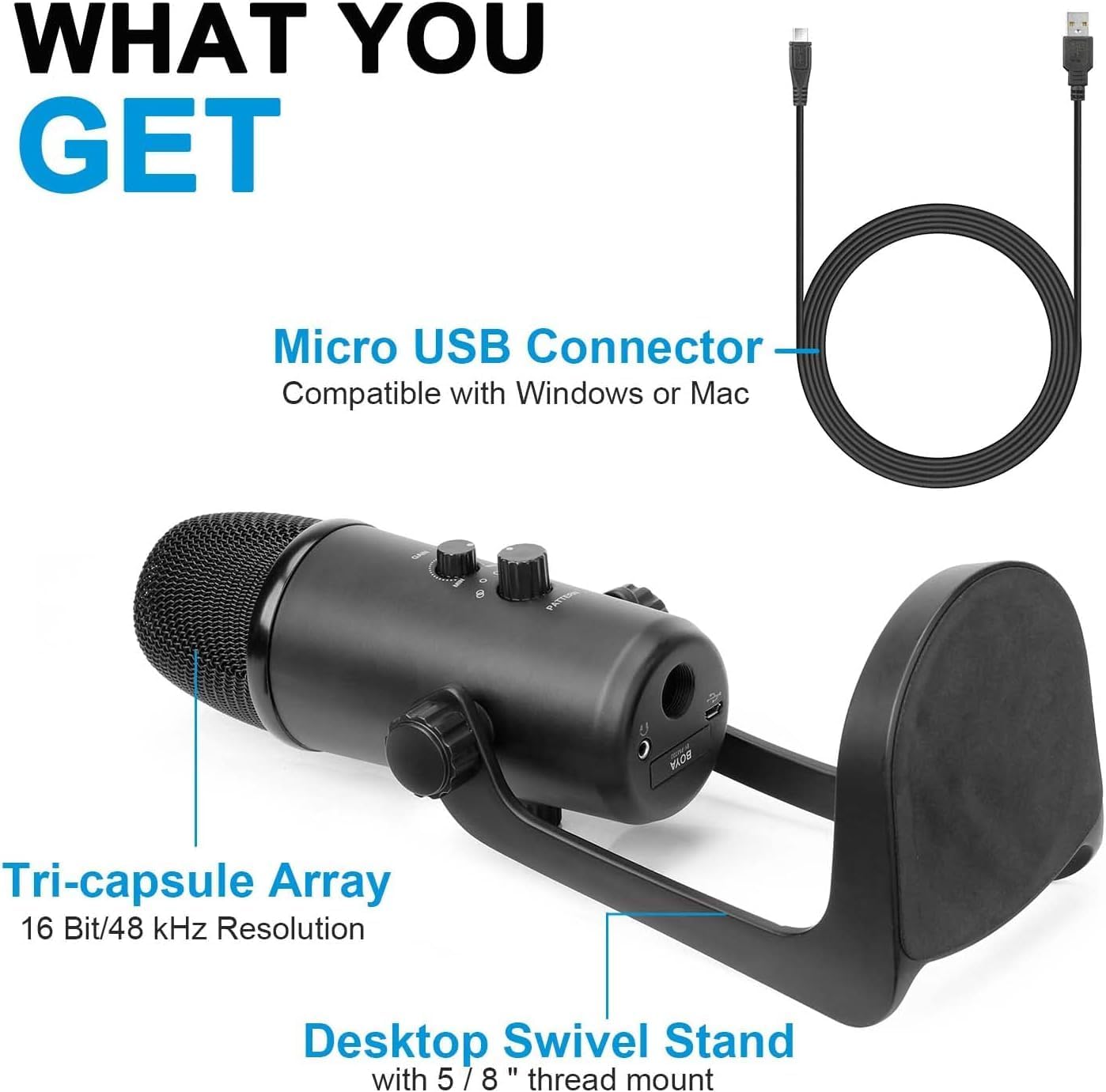 BOYA BY-PM700 USB Condenser Microphone
