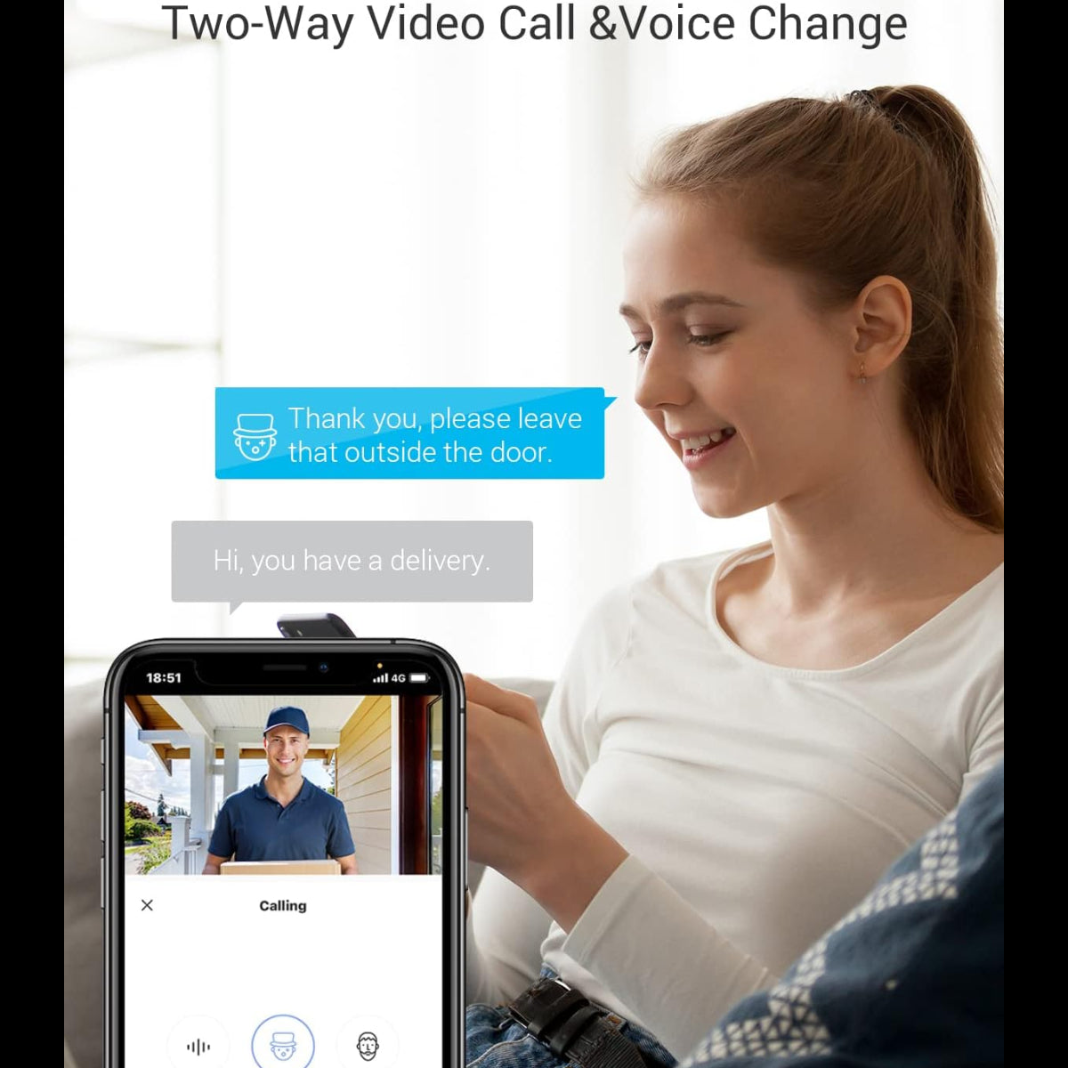 عين سحرية للباب بدون أسلاك | ايزفيز | HP4