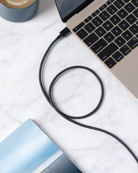 Anker 322 USB-C to USB-C Braided Cable – (0.9cm) Black