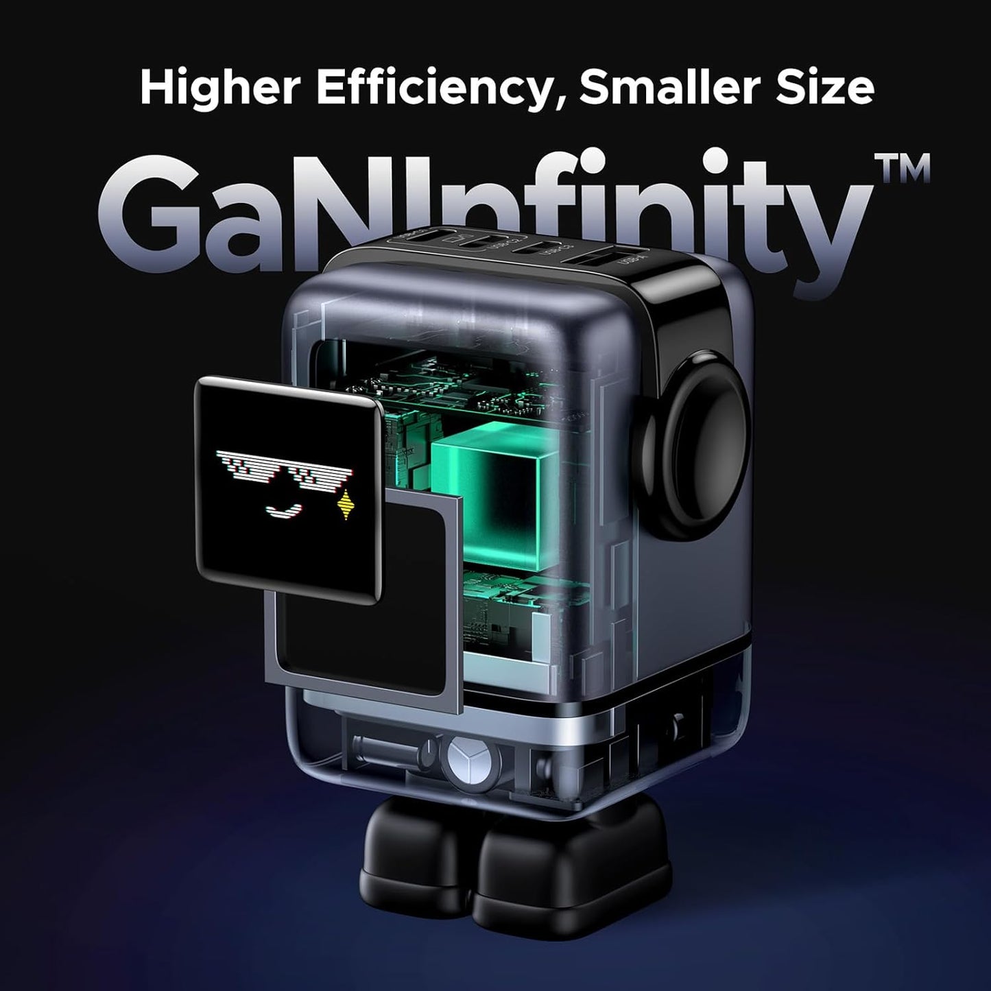 شاحن UGREEN Uno السريع ذو 4 منافذ GaN بقوة 100 واط، إصدار الاتحاد الأوروبي| 45515B (EU)