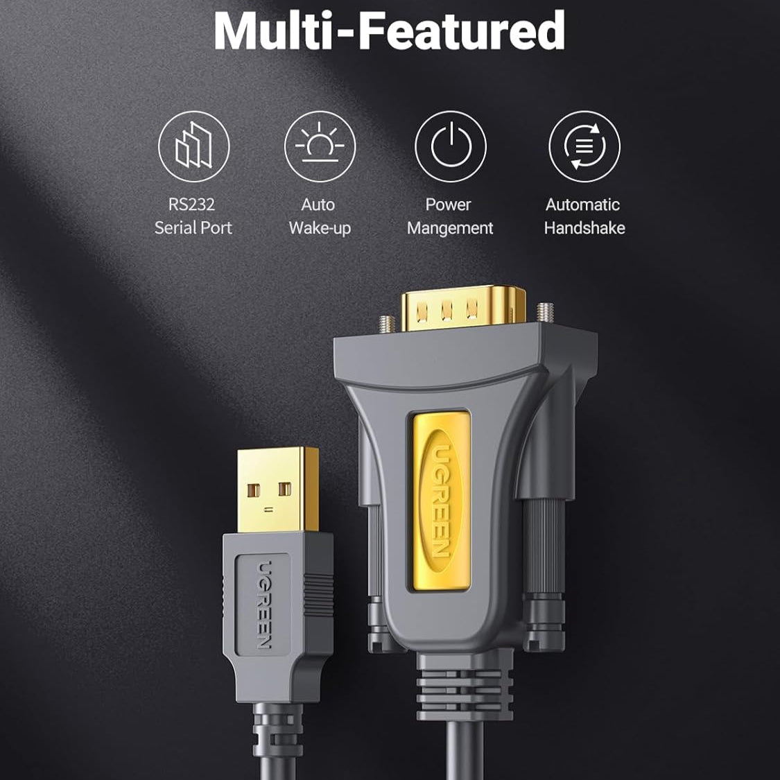 UGREEN USB to DB9 RS-232 Adapter Cable - CR104