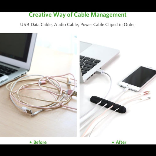 UGREEN Cable Organizer 4-Slot 2-Pack Desktop Cable Organizer / 30762