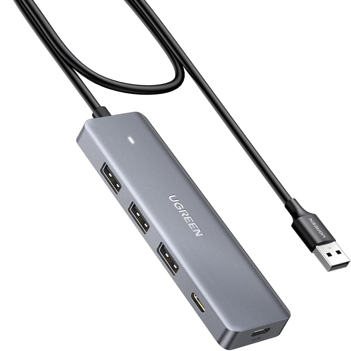 UGREEN USB Hub 4 Ports USB to USB C & 3 USB A Multiport Adapter / 15920