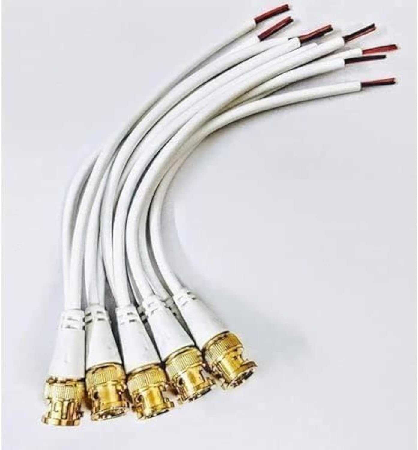 BNC راسية كاميرا مع سلك 6 سم | عبوة من 10 قطع