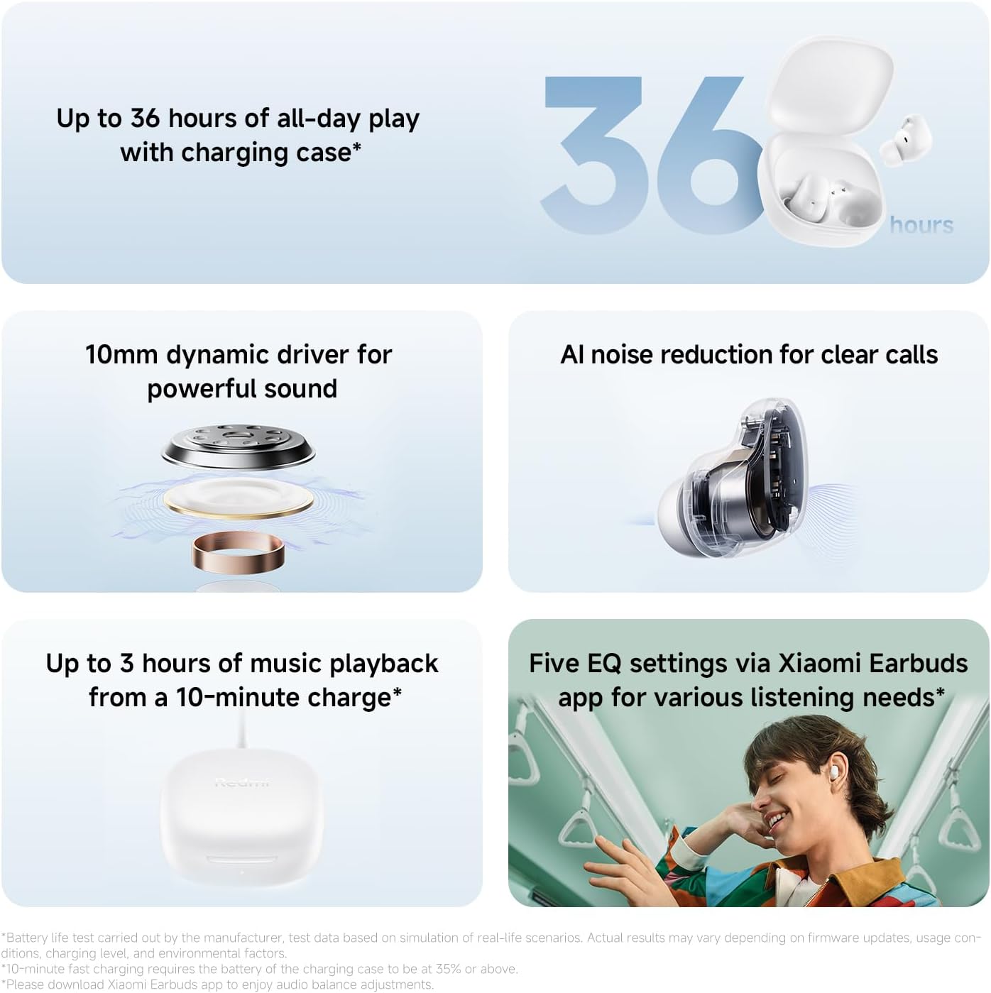 سماعات شاومي ريدمي بودز 6 بلاي