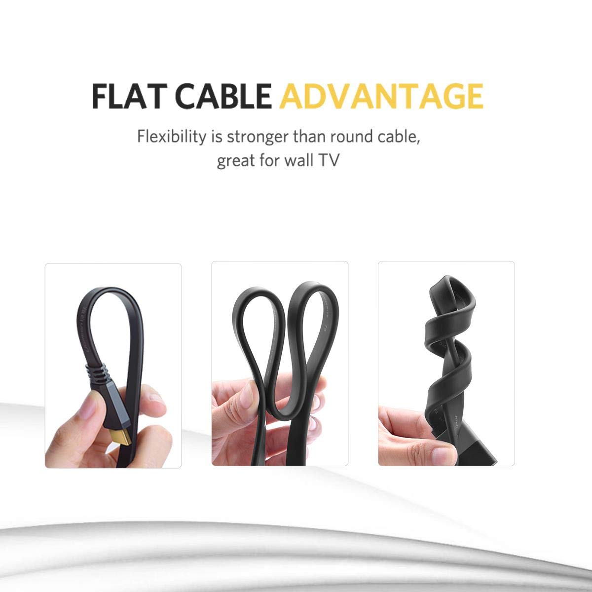 UGREEN HDMI Flat Cable support 4K @60H /ED015