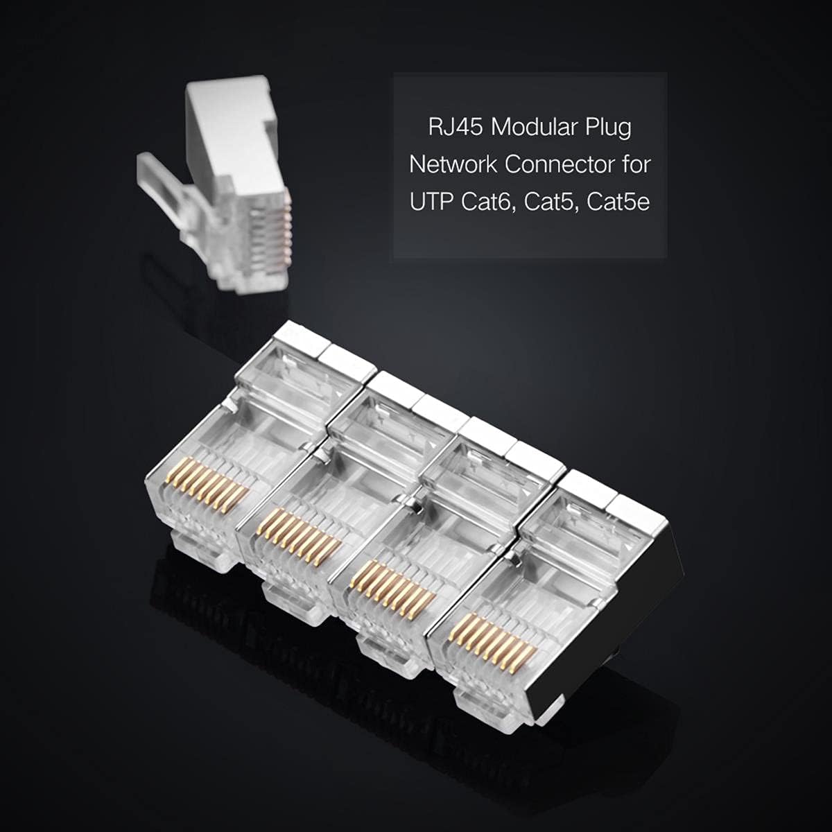 UGREEN Cat 6 Shielded Crystal Head (10Pack-50 Pack-100Pack) - NW111