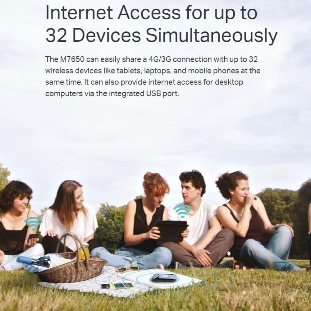 TP-Link M7650 | 600 Mbps LTE-Advanced Mobile Wi-Fi M7650