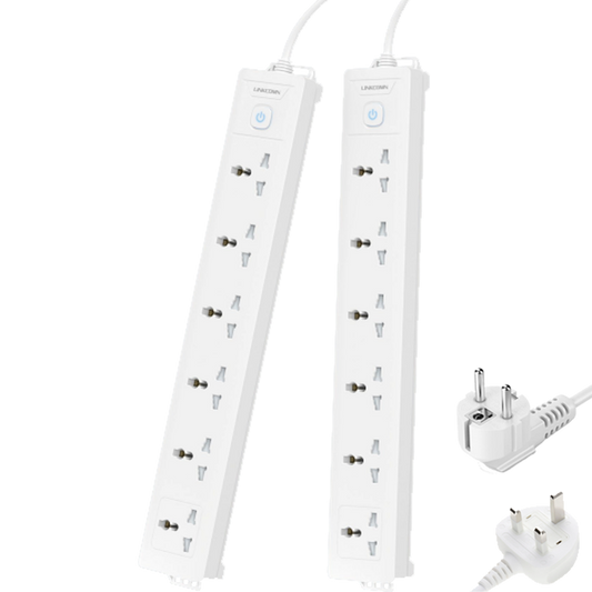 وصلة كهرباء لينكوم  6 مداخل (متعدد الخيارات اطوال الكوابل ونوع الفيش)