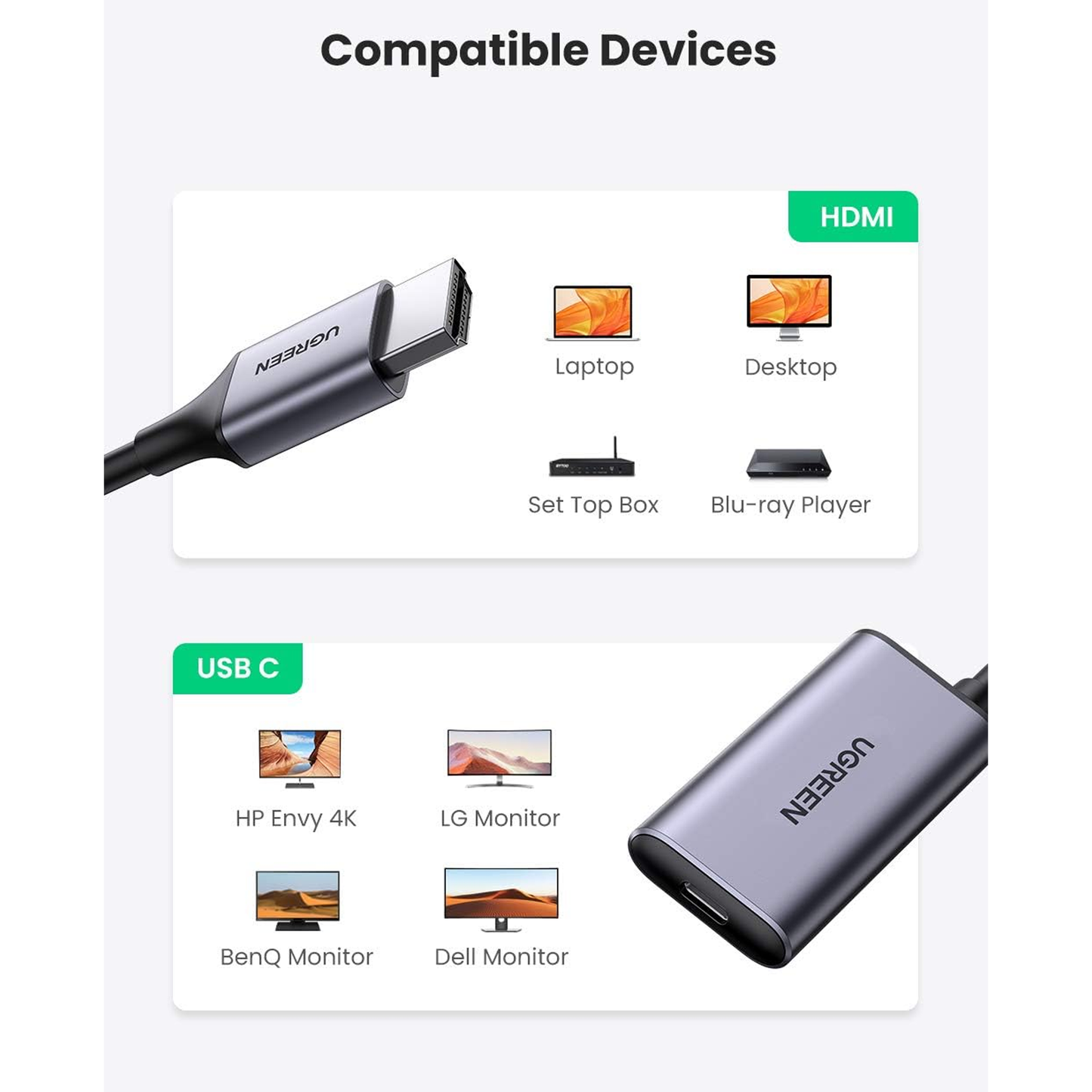 UGREEN HDMI to USB-C Adapter / 70693