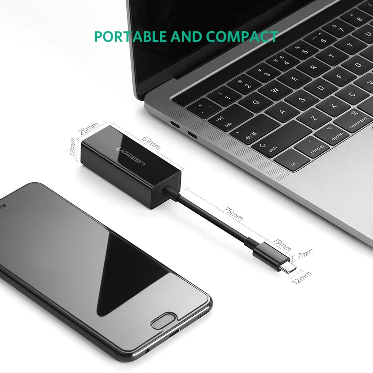 UGREEN Type-C to 1000Mbps Gigabit Ethernet Adapter / 50307