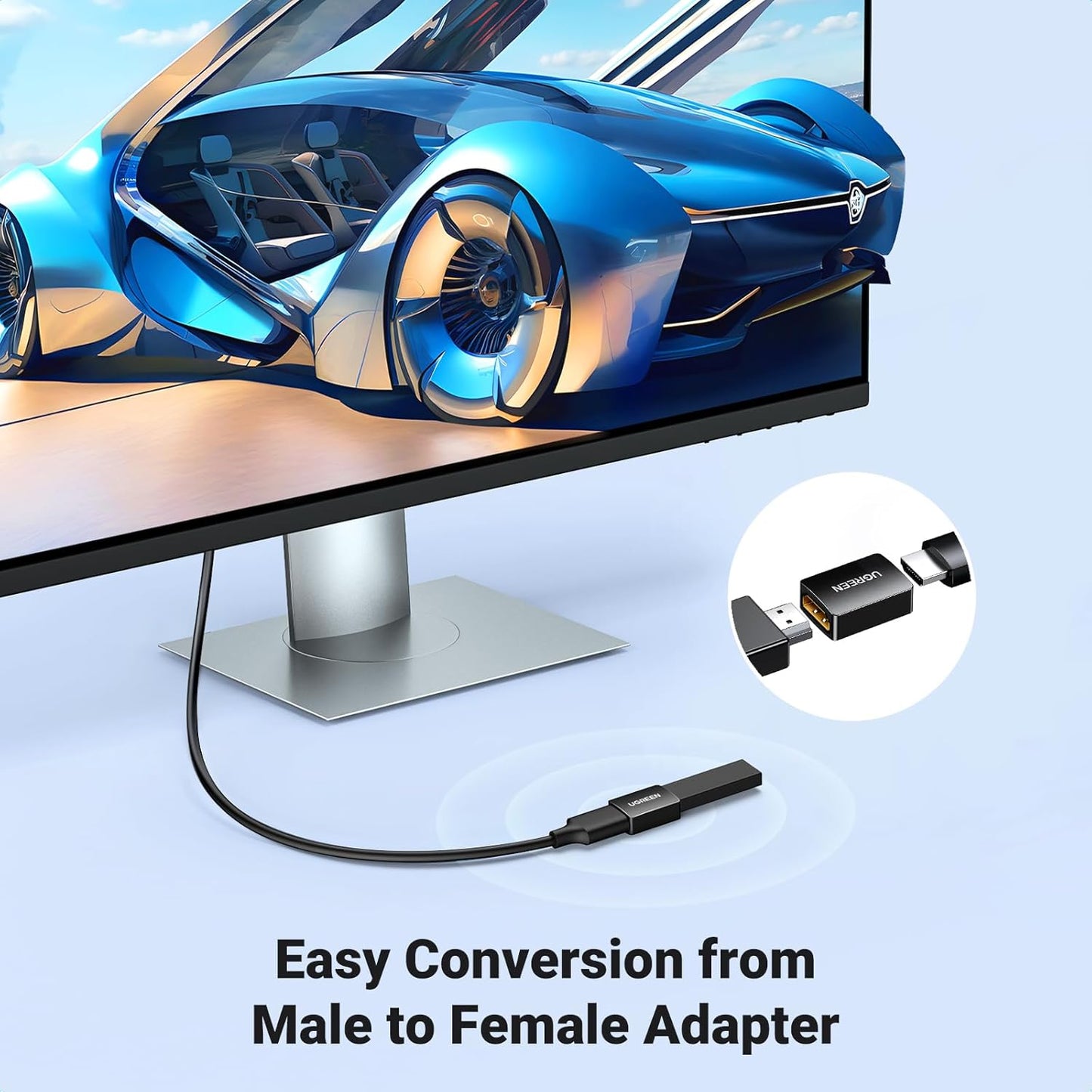 UGREEN HDMI Female to Female Adapter (Black) / 20107