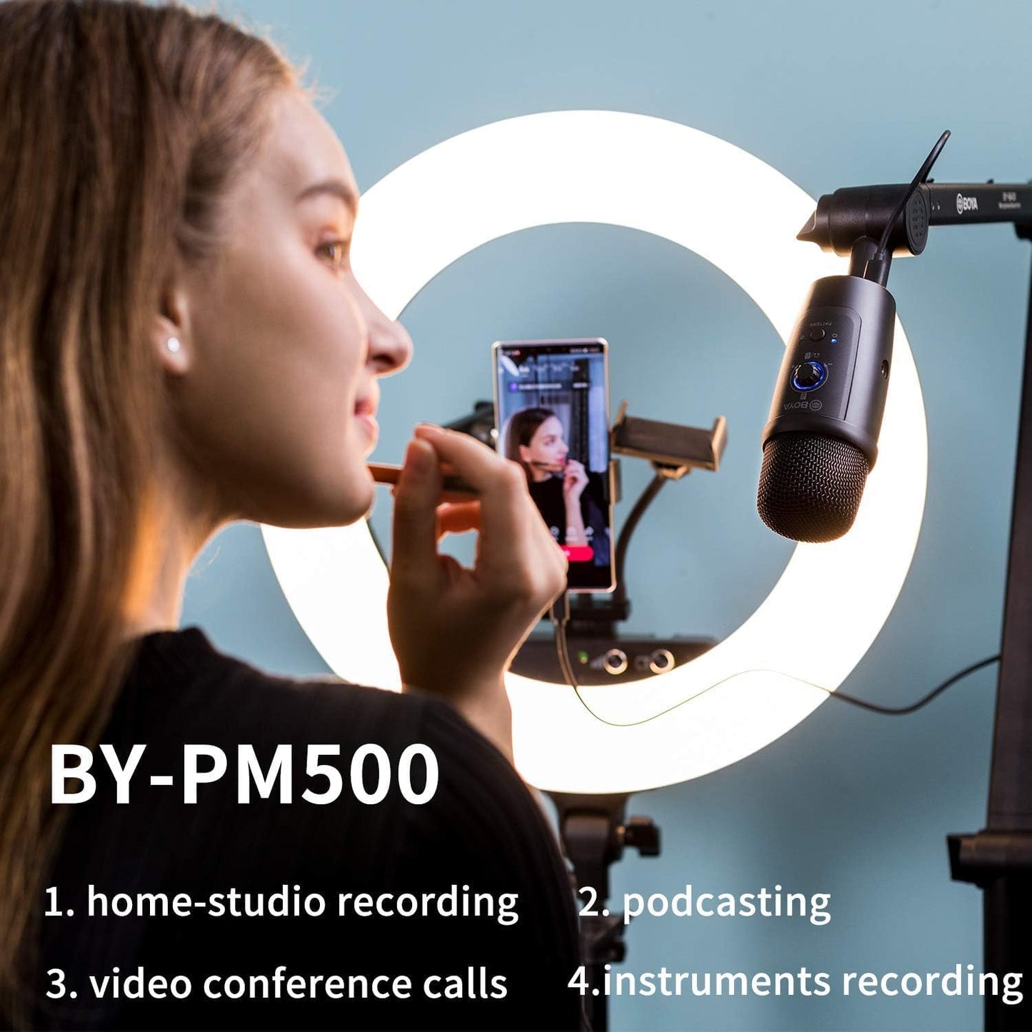 Boya BY-PM500 Wired Dual-Function USB Microphone