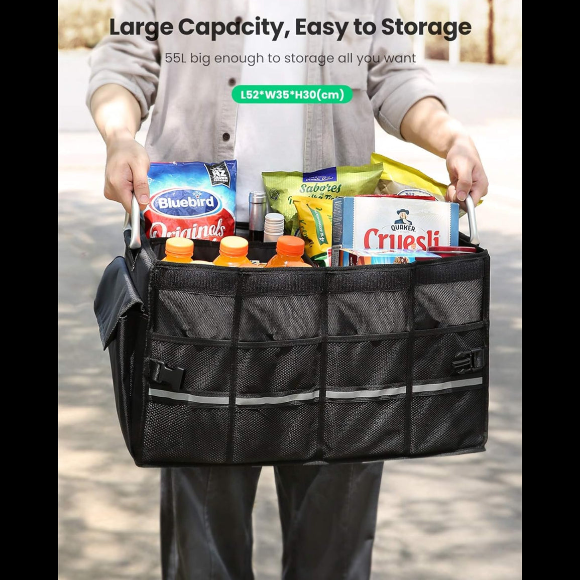 UGREEN Multifunctional Car Trunk Organizer Black / 80710