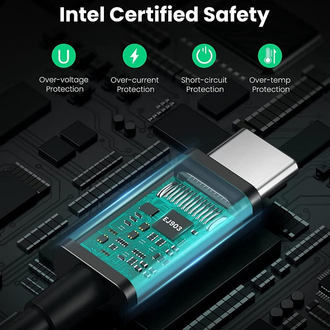 UGREEN Thunderbolt 4 Cable [Intel Certified], 100W USB C to USB C Charger Cable Fast Charging / 30389