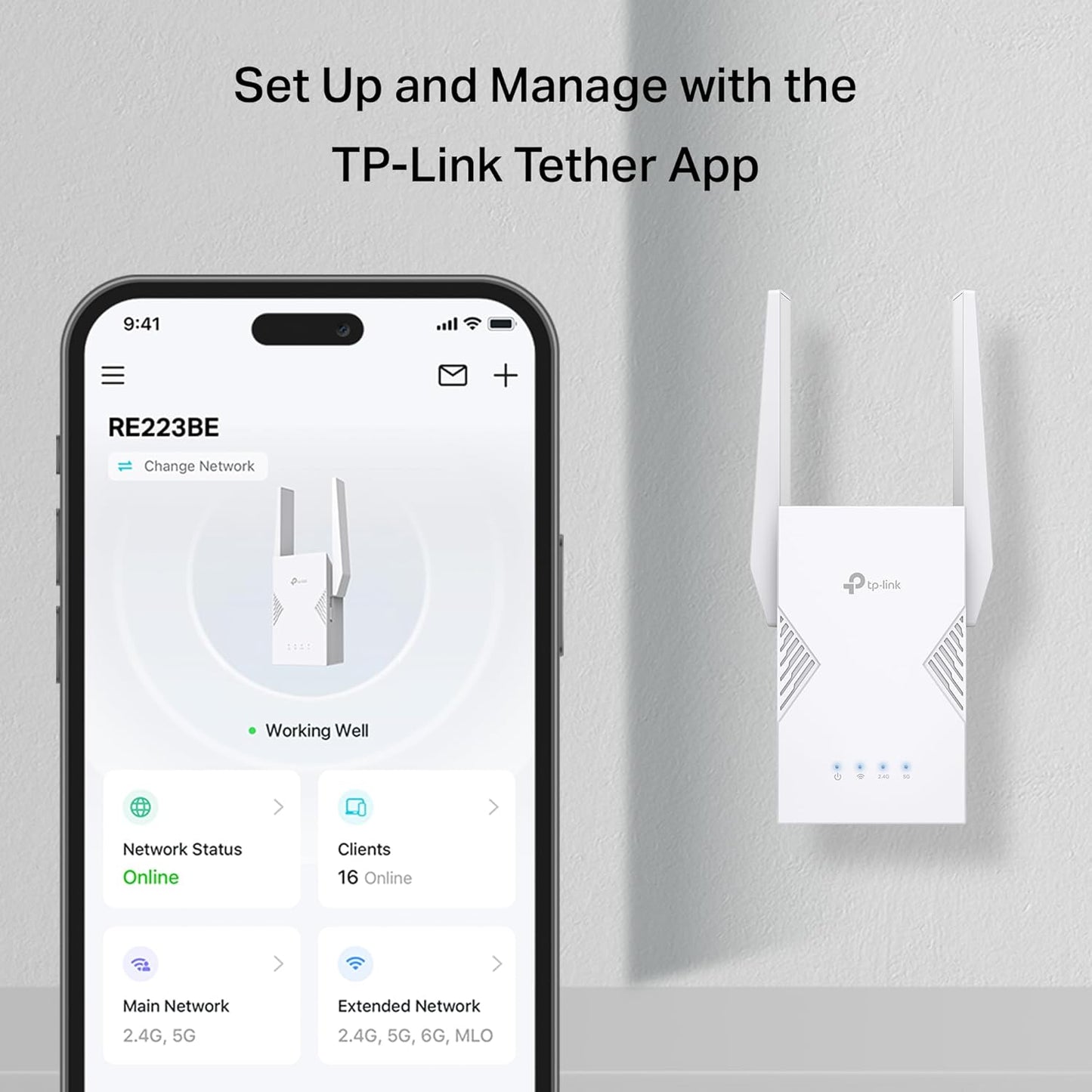 Tp-Link RE225BE | BE3600 Dual-Band Wi-Fi 7 Range Extender