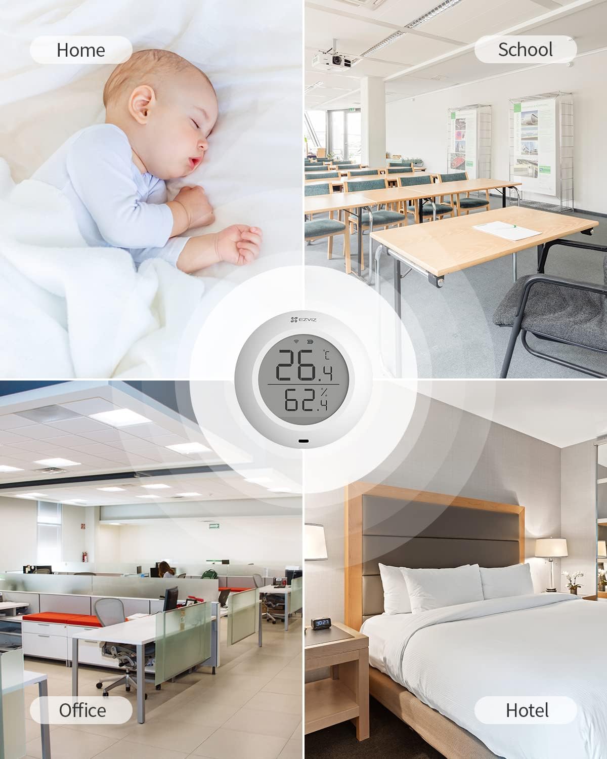 مستشعر حرارة ورطوبة ذكي | ايزفيز | T51C