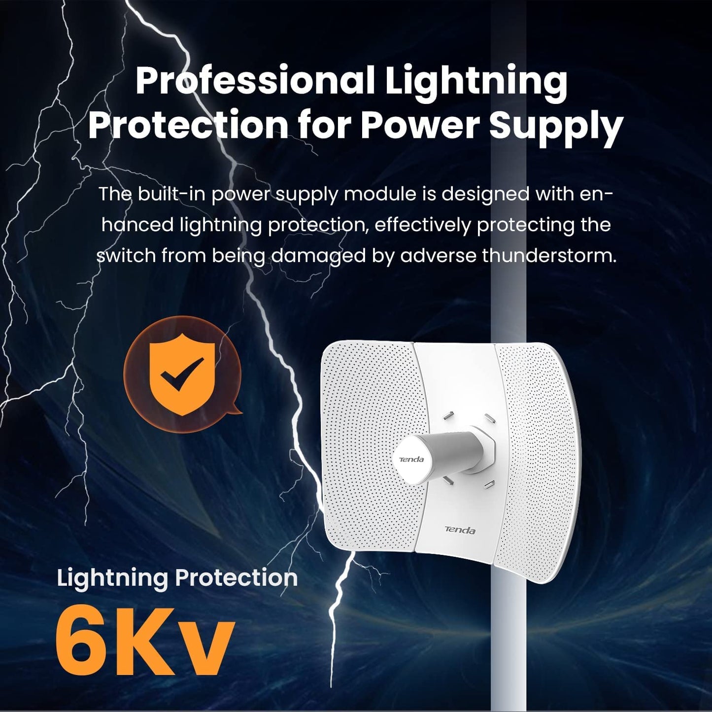 وحدة ربط بين موقعين تصل إلى 20كم على تردد 5 جيجا هيرتز | Tenda.O8