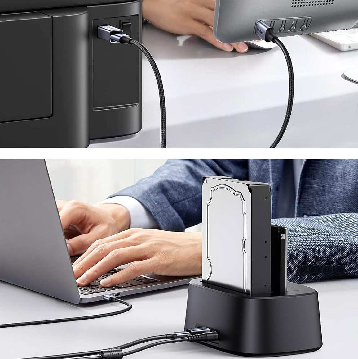 تحويل مدخل طابعة من يوجرين |UGREEN USB-C to Printer Adapter USB B/M|20120