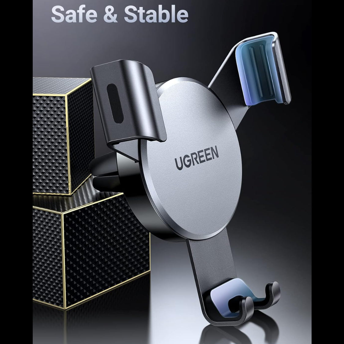 UGREEN Car Phone Holder Air Vent, Gravity Phone Mount Cradle Reliable Stable Hands-Free/40907