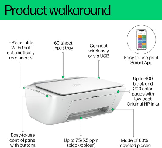 طابعة HP DeskJet Ink Advantage 2875 WiFi