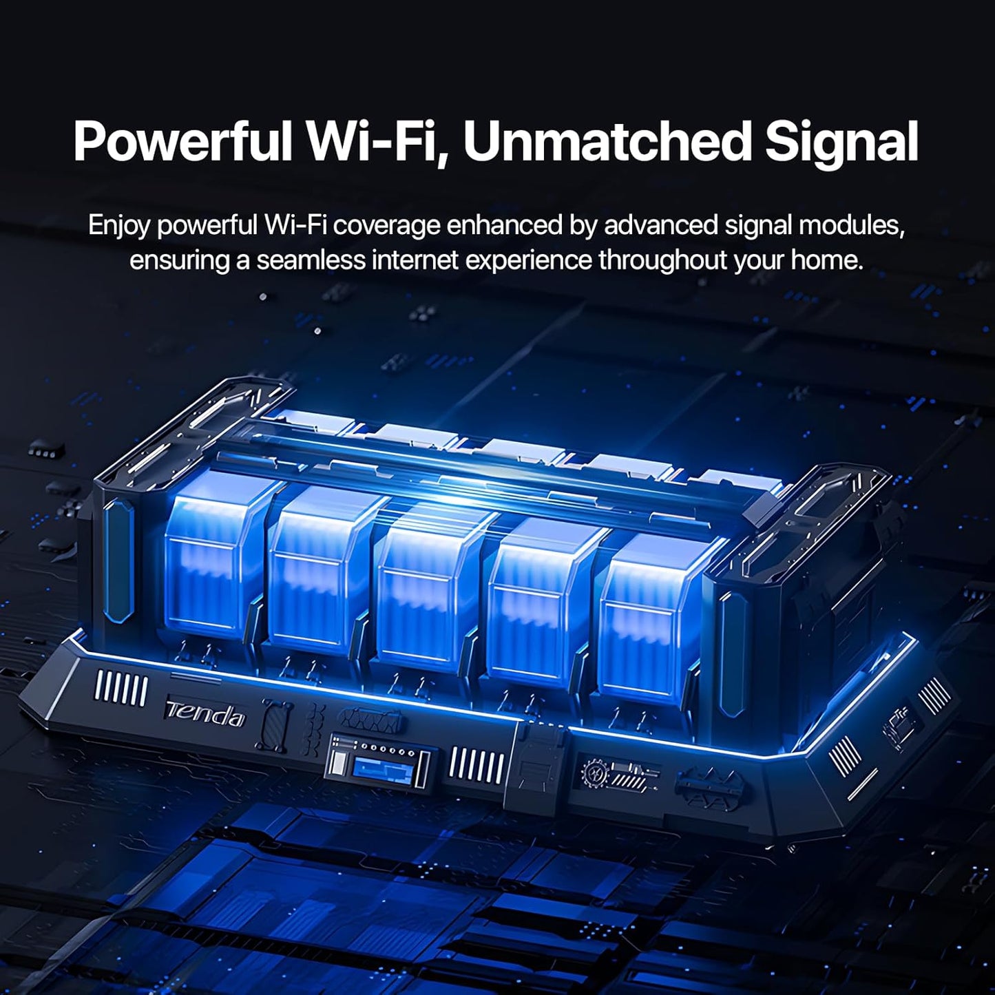 راوتر وايفاي من الجيل الخامس ثنائي التردد | Tenda.AC8.AC1200