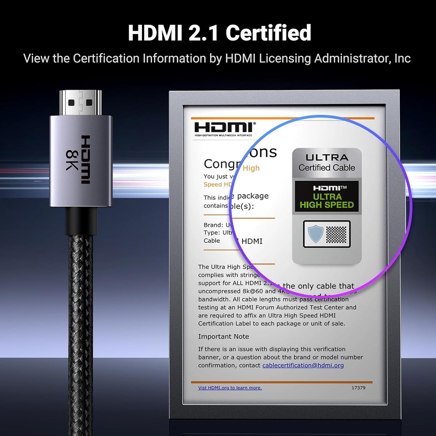UGREEN HDMI Cable 8K@60Hz / HD171