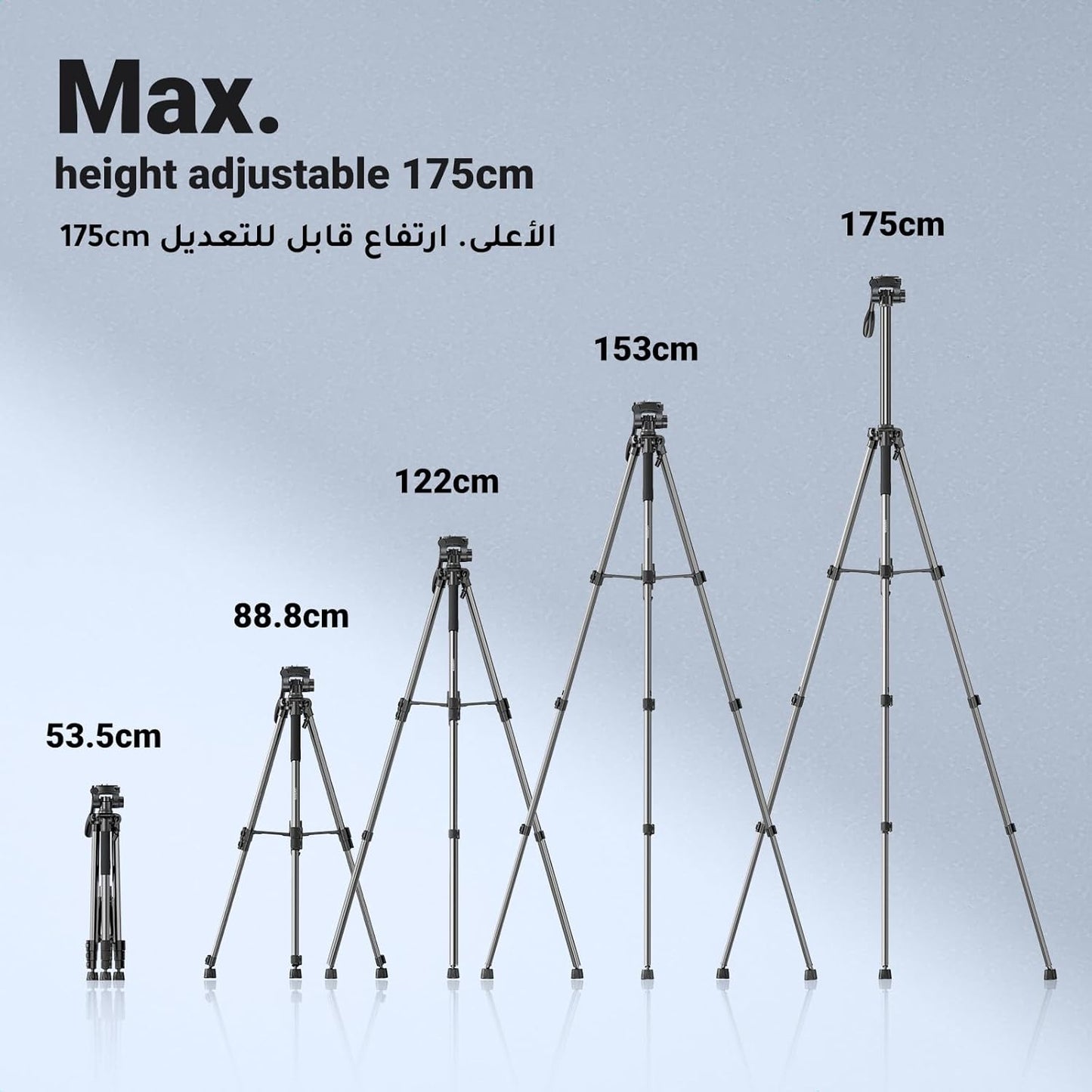 UGREEN Professional Tripod for Phone and Camera For Selfi livestream /LP661 - 15187