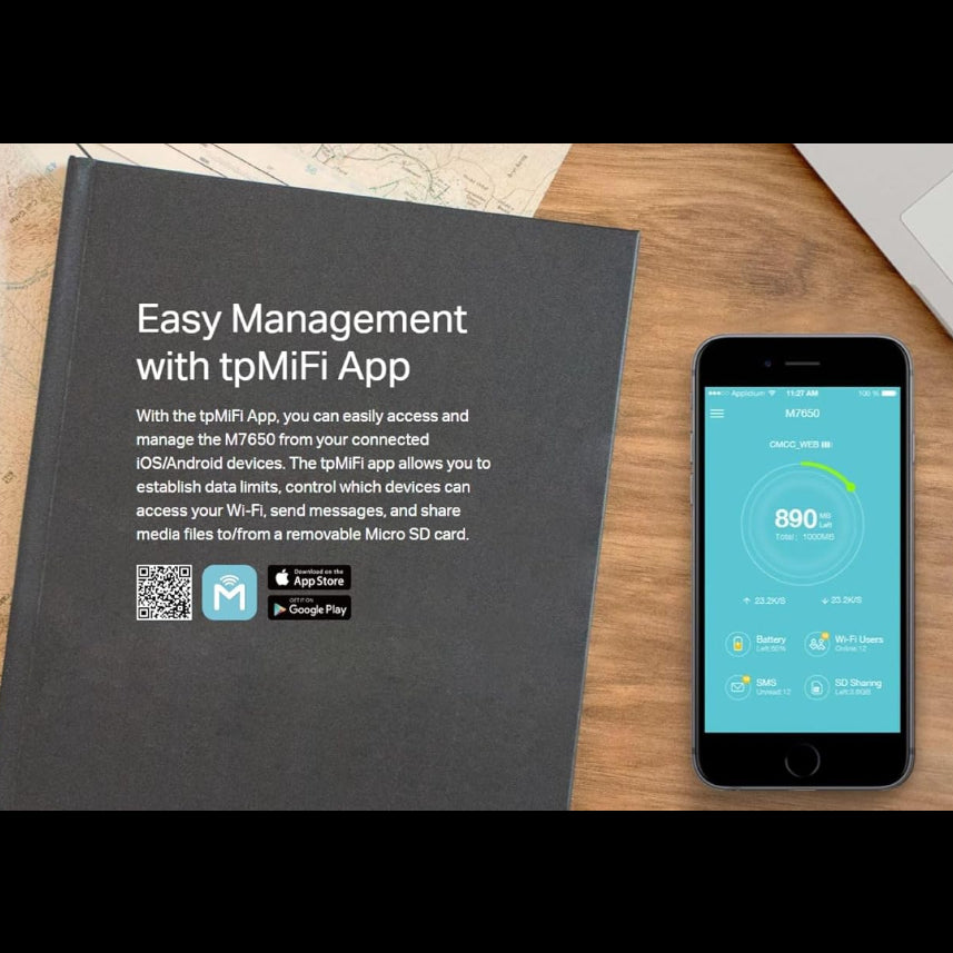 TP-Link M7650 | 600 Mbps LTE-Advanced Mobile Wi-Fi M7650