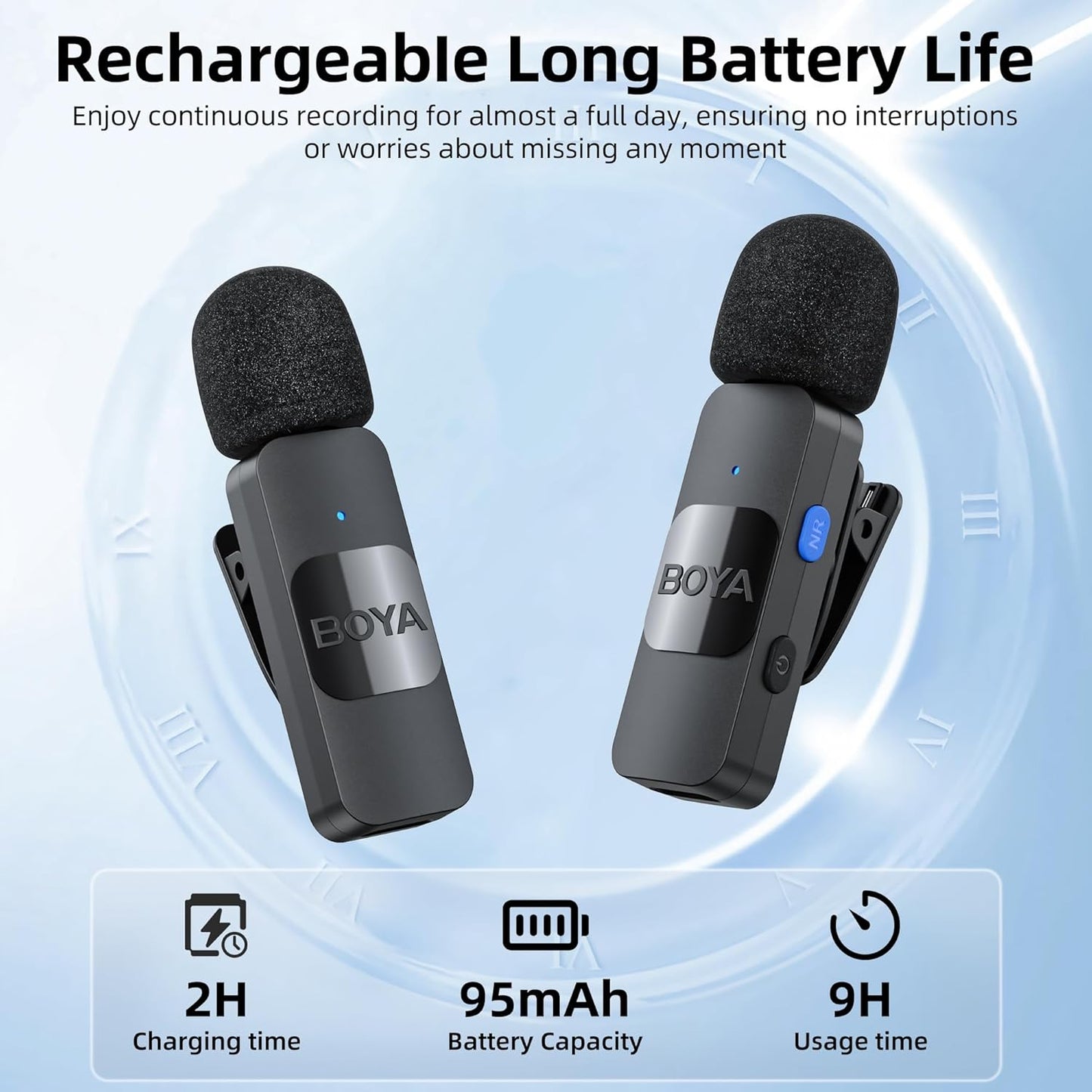 BOYA BY-V20 Ultracompact 2.4GHz Type-C Wireless Microphone System