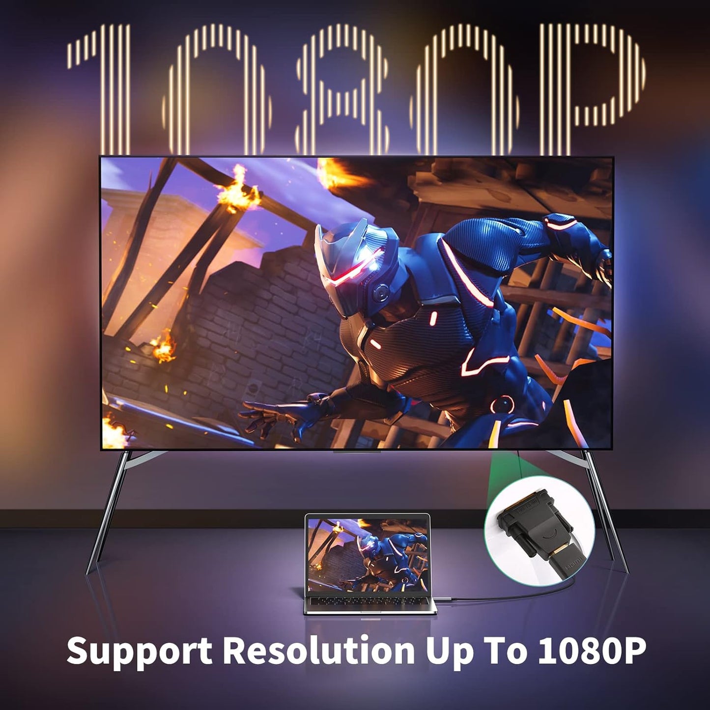 UGREEN DVI 24+1 Male to HDMI Female Adapter - 20124