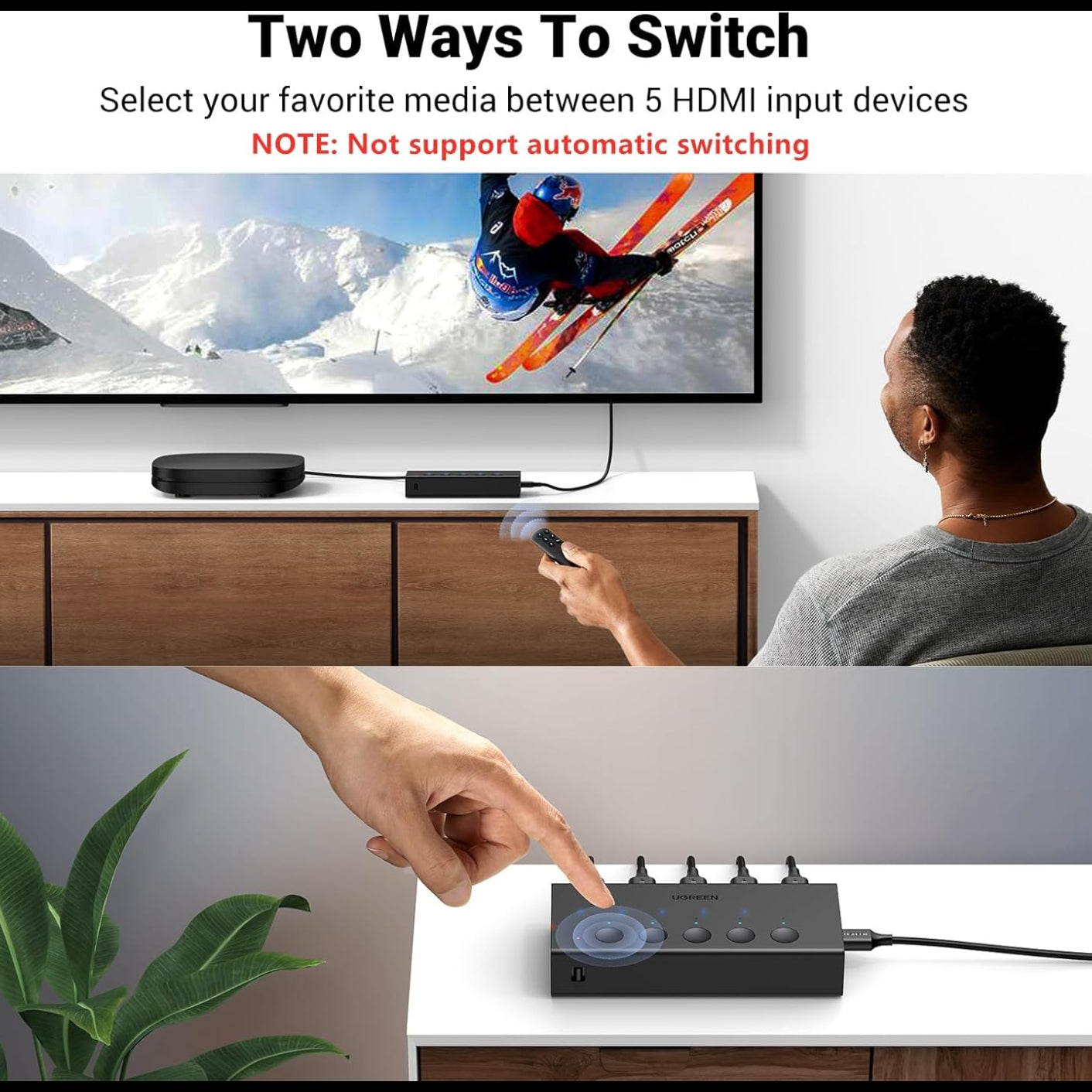 UGREEN HDMI Switch 5 in 1 Out / 90512