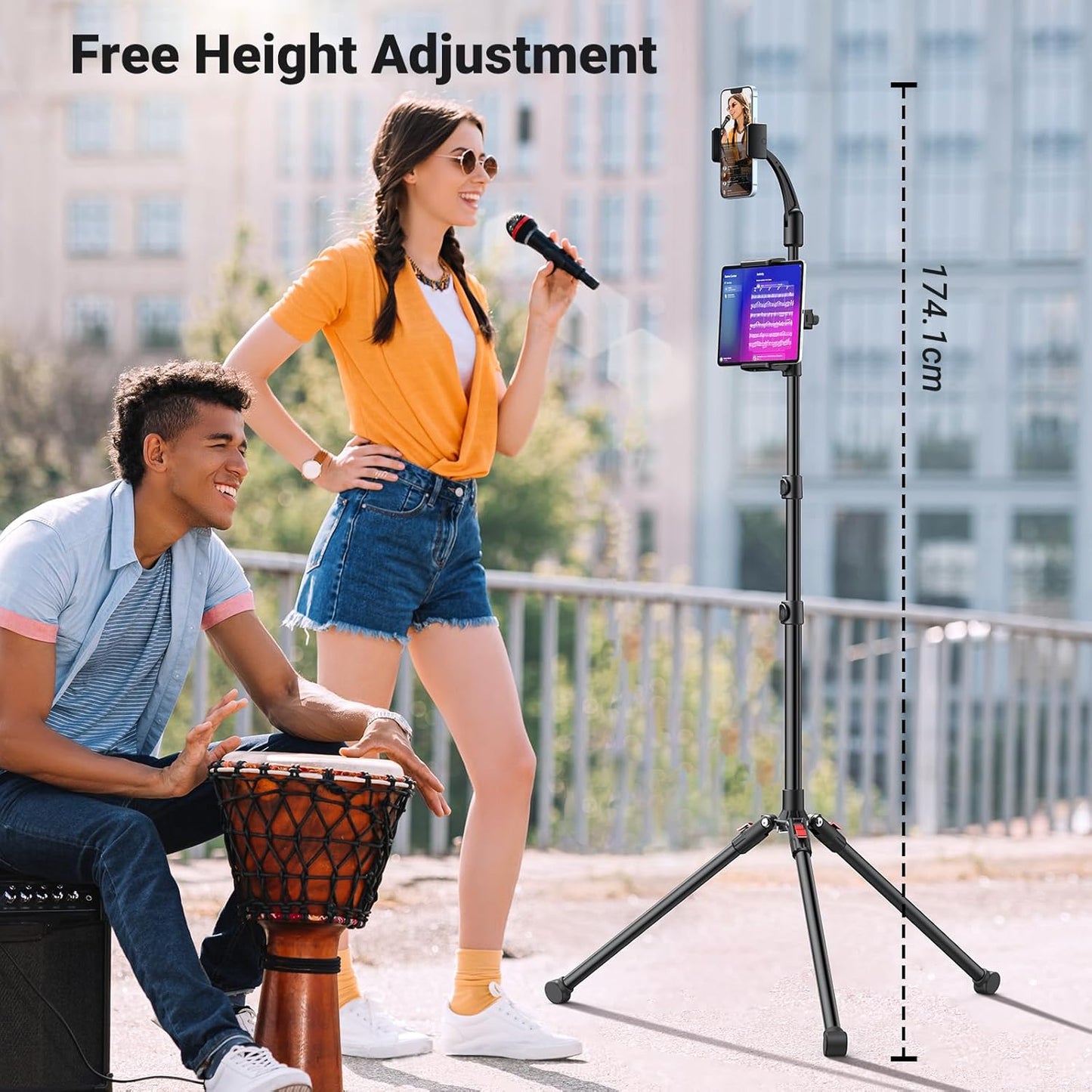 UGREEN Tripod Stand 1.7m  For Tablet and Phone Only for livestream / 15647
